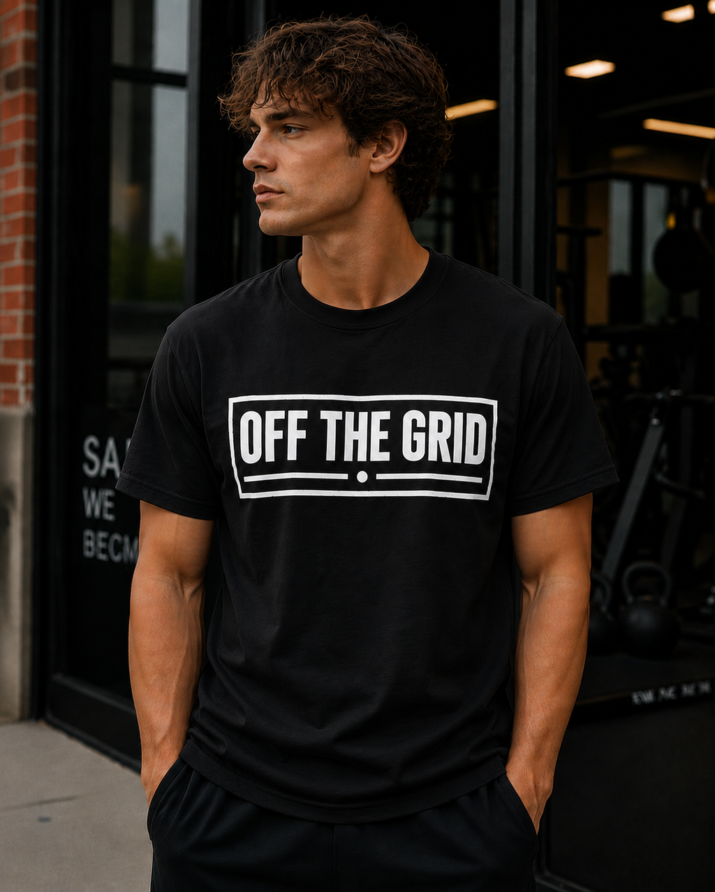 Off The Grid Minimalist Vinyl T-Shirt