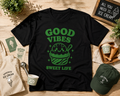 Good Vibes Sweet Life Ice Cream Vinyl Tee | Cute Retro Summer Shirt