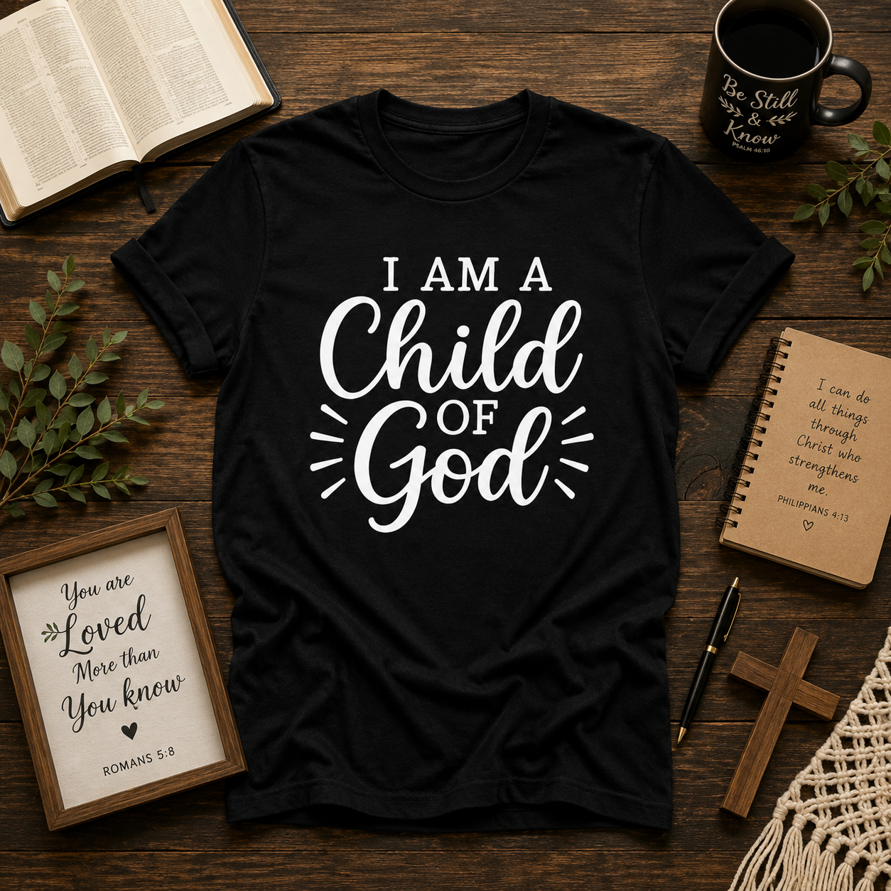 I Am A Child Of God Christian Faith Vinyl T-Shirt