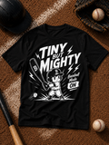 Tiny But Mighty Kids Baseball Vinyl T-Shirt