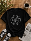 Focus on the Good Minimalist Inspirational Vinyl T-Shirt for unisex