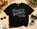 Enjoy Every Sunshine Cute Inspirational Vinyl T-Shirt