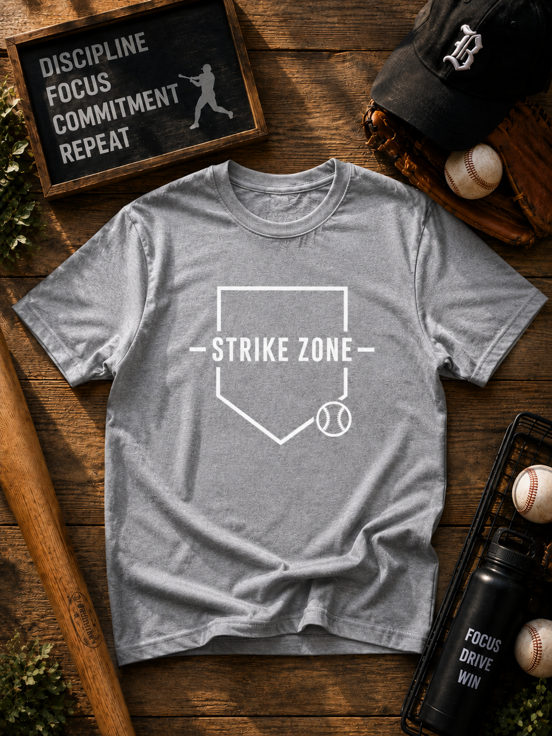 Strike Zone Baseball Vinyl T-Shirt