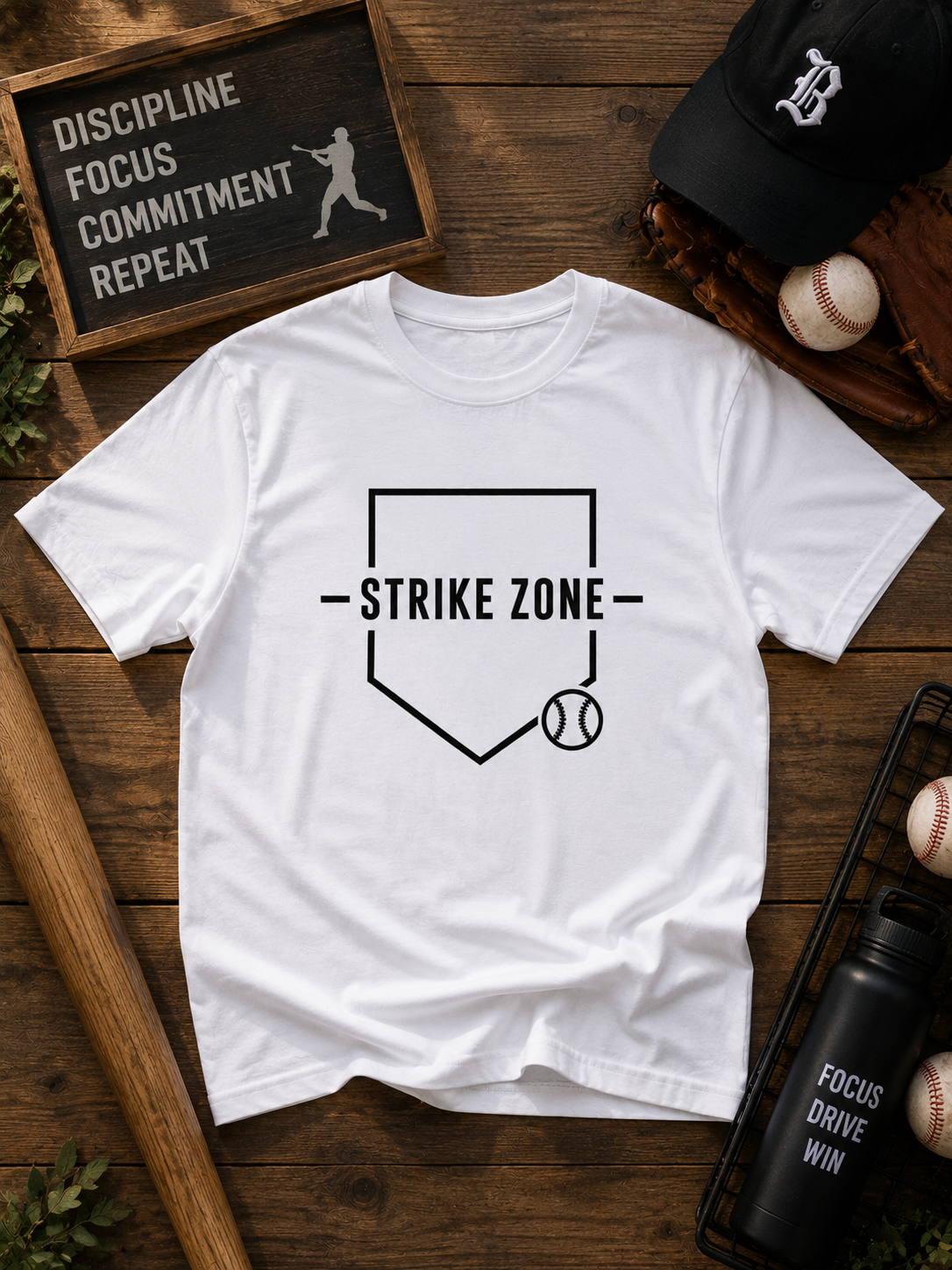 Strike Zone Baseball Vinyl T-Shirt