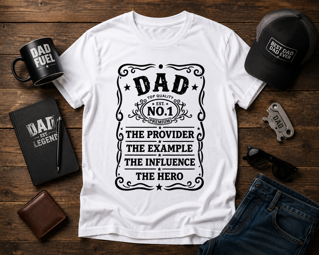 Dad The Provider Vinyl T-Shirt | Father Appreciation Vintage Tee
