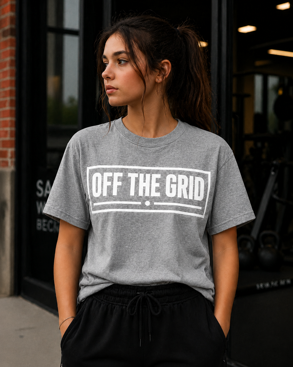 Off The Grid Minimalist Vinyl T-Shirt