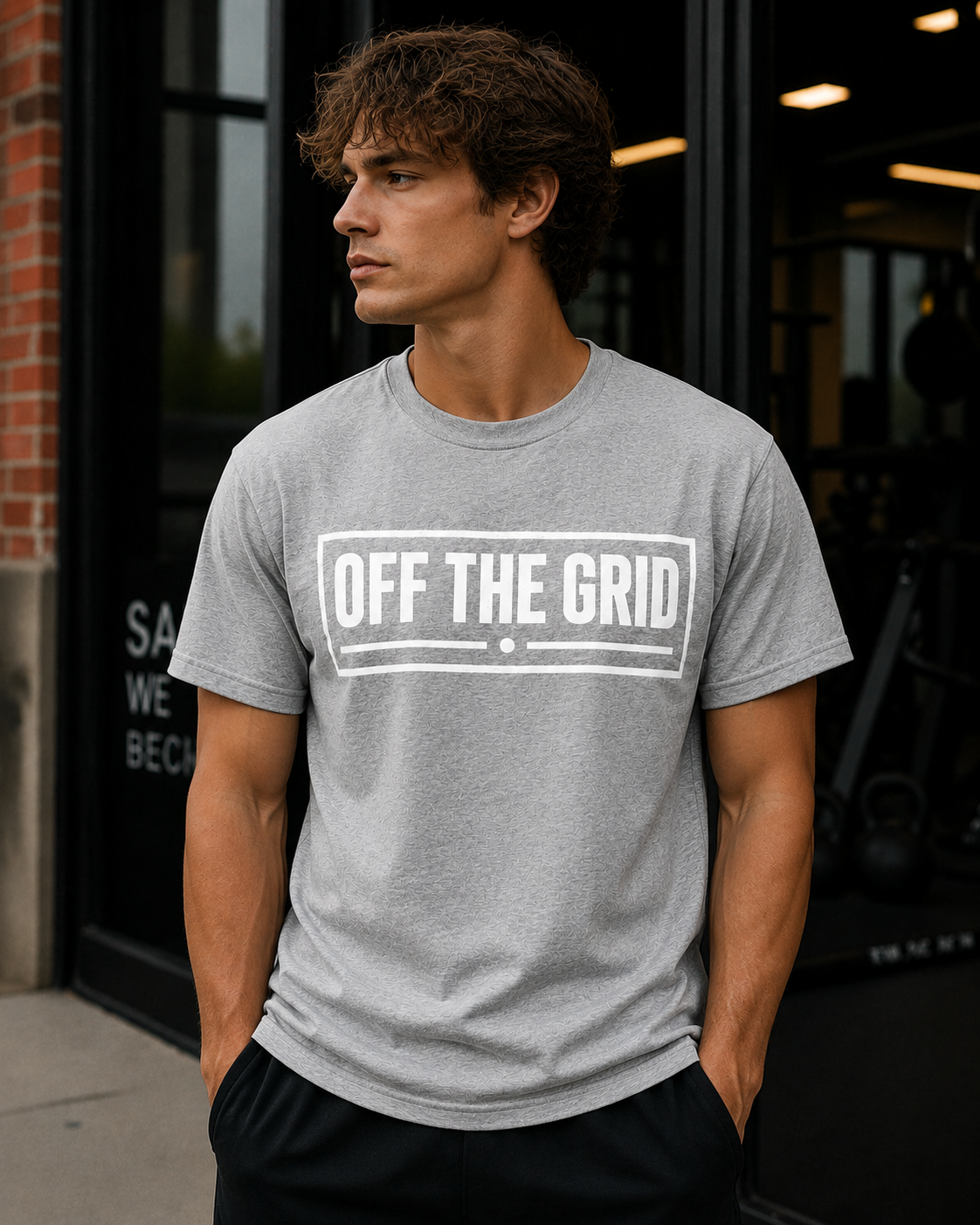 Off The Grid Minimalist Vinyl T-Shirt