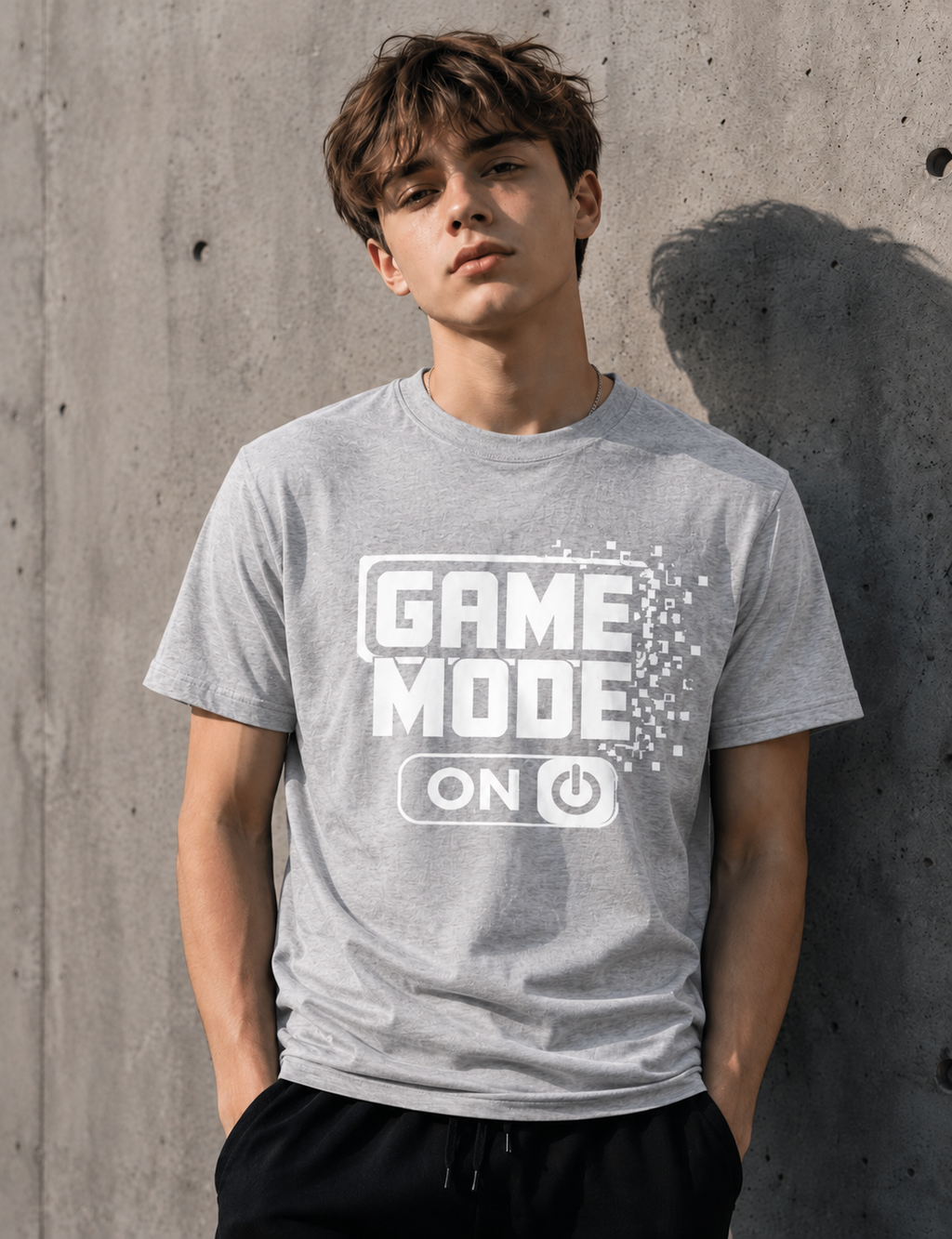 Game Mode ON Motivational Gamer & Fitness Vinyl T-Shirt