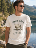 Good Days Camping Graphic Tee | Vintage Outdoor Relaxation T-Shirt | Unisex Nature Shirt