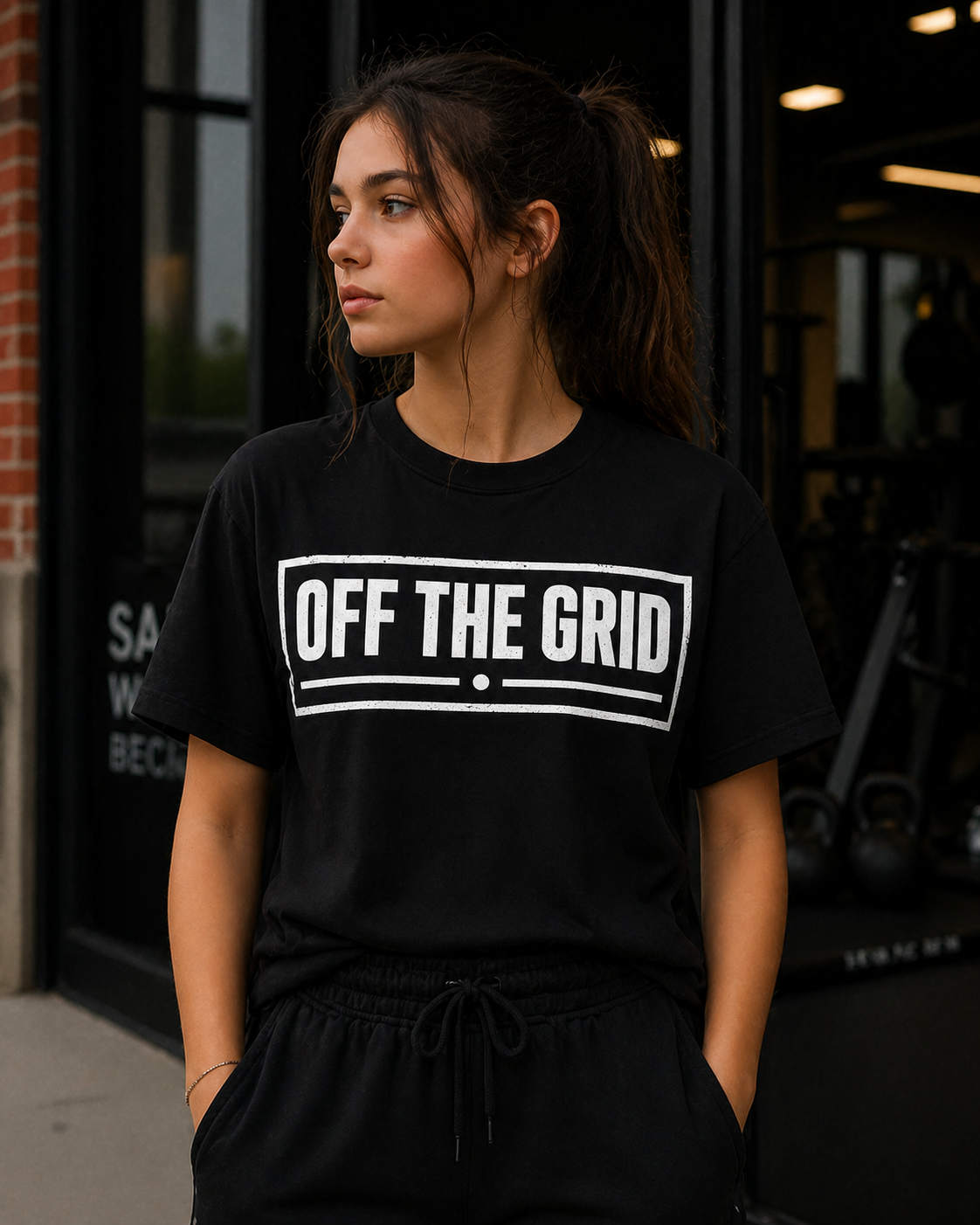 Off The Grid Minimalist Vinyl T-Shirt