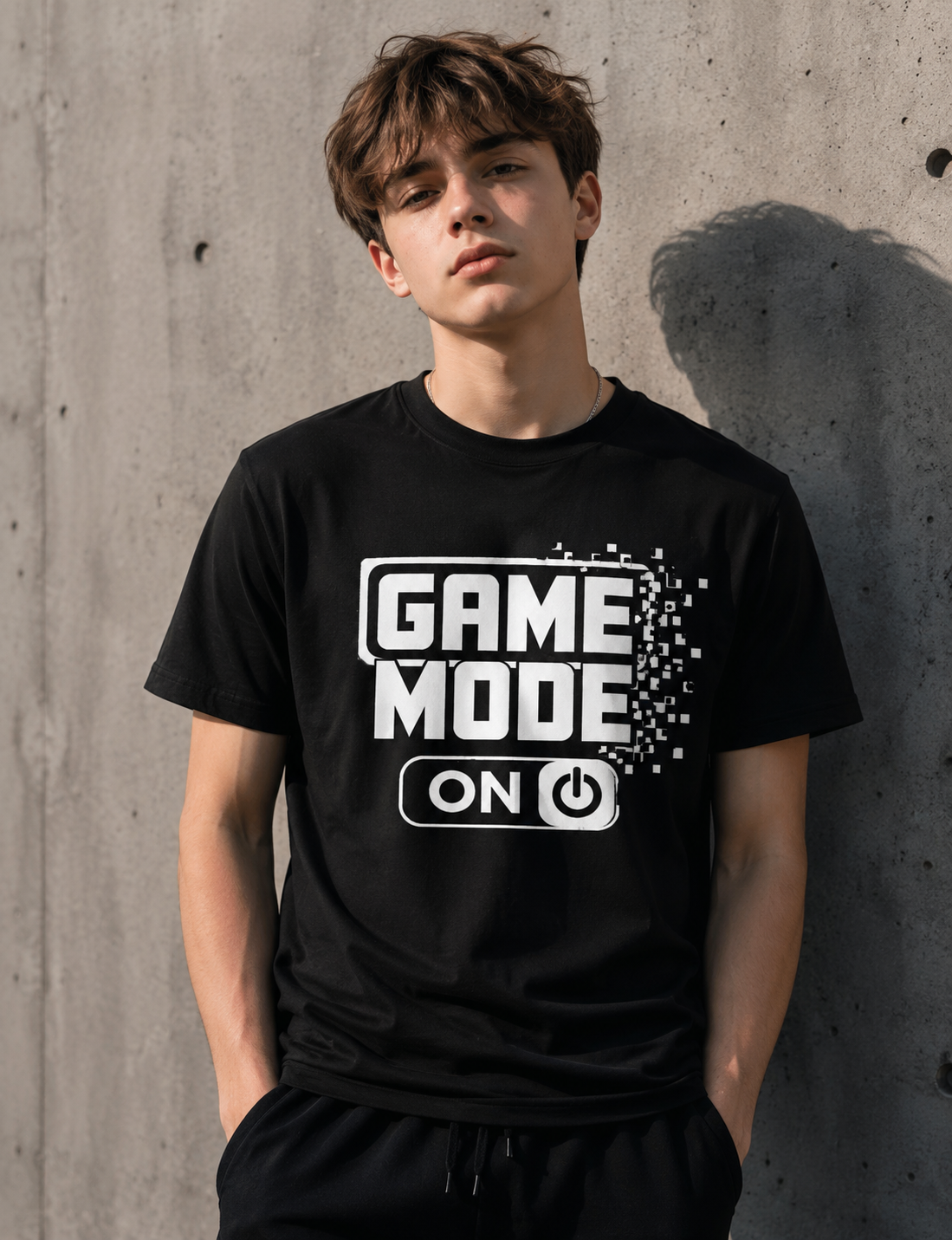 Game Mode ON Motivational Gamer & Fitness Vinyl T-Shirt