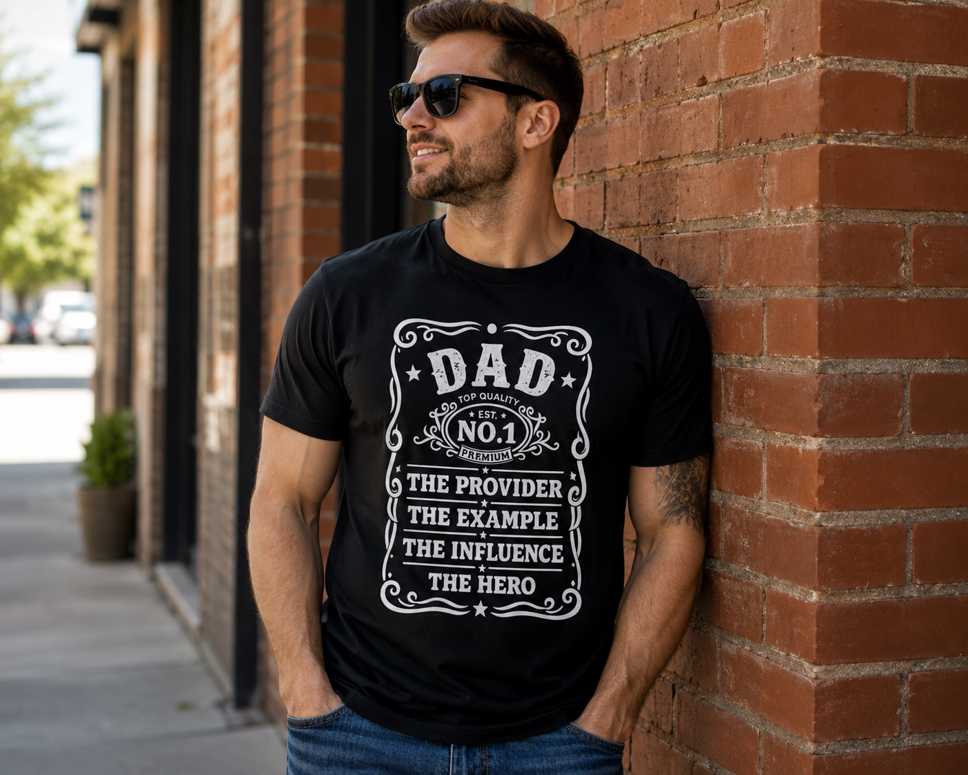 Dad The Provider Vinyl T-Shirt | Father Appreciation Vintage Tee