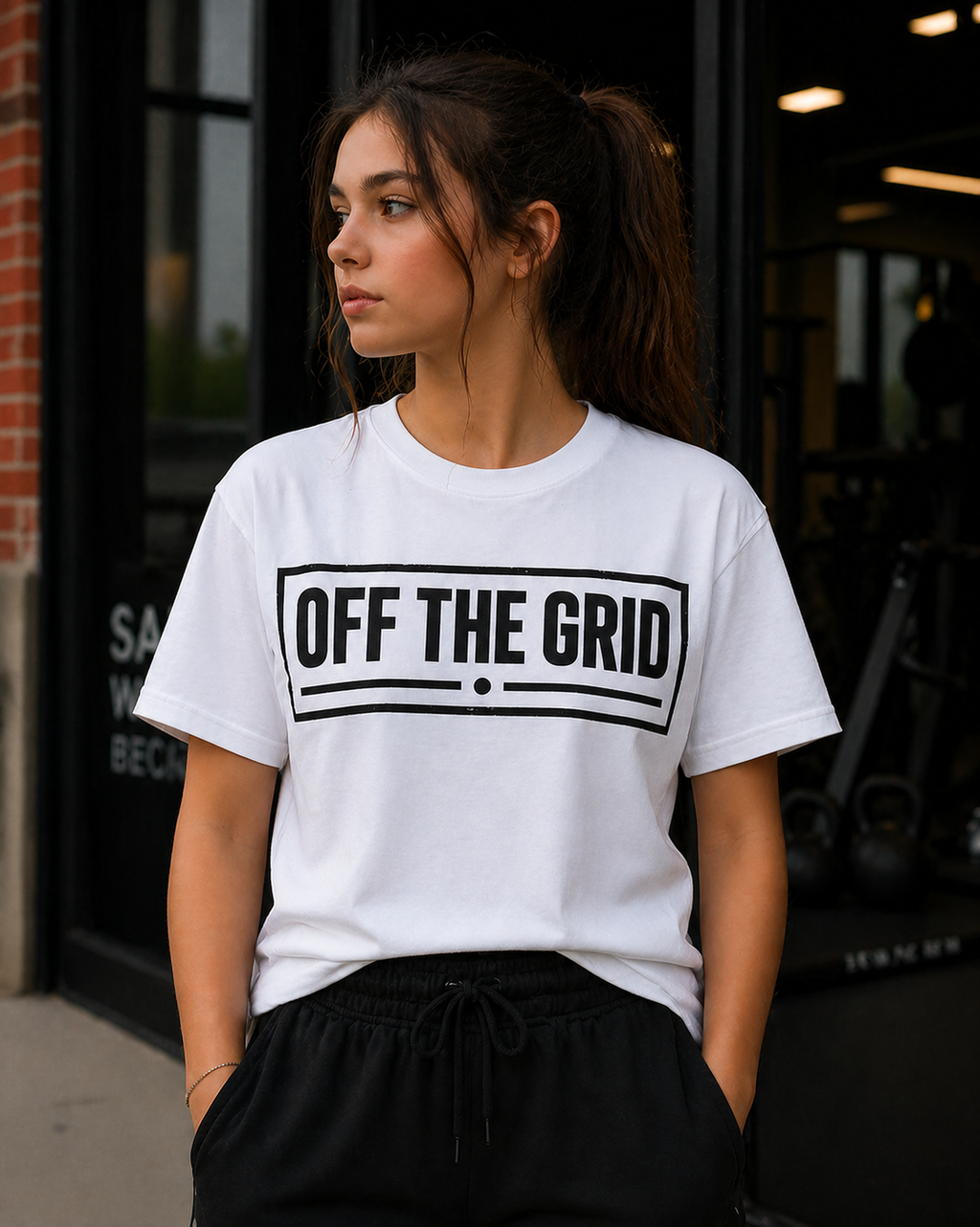 Off The Grid Minimalist Vinyl T-Shirt
