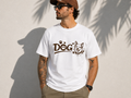 Dog Lover Vinyl T-Shirt | Cute Dog Paw Print Tee | Pet Lover Gift Shirt | Dog Mom Dog Dad Unisex T-Shirt