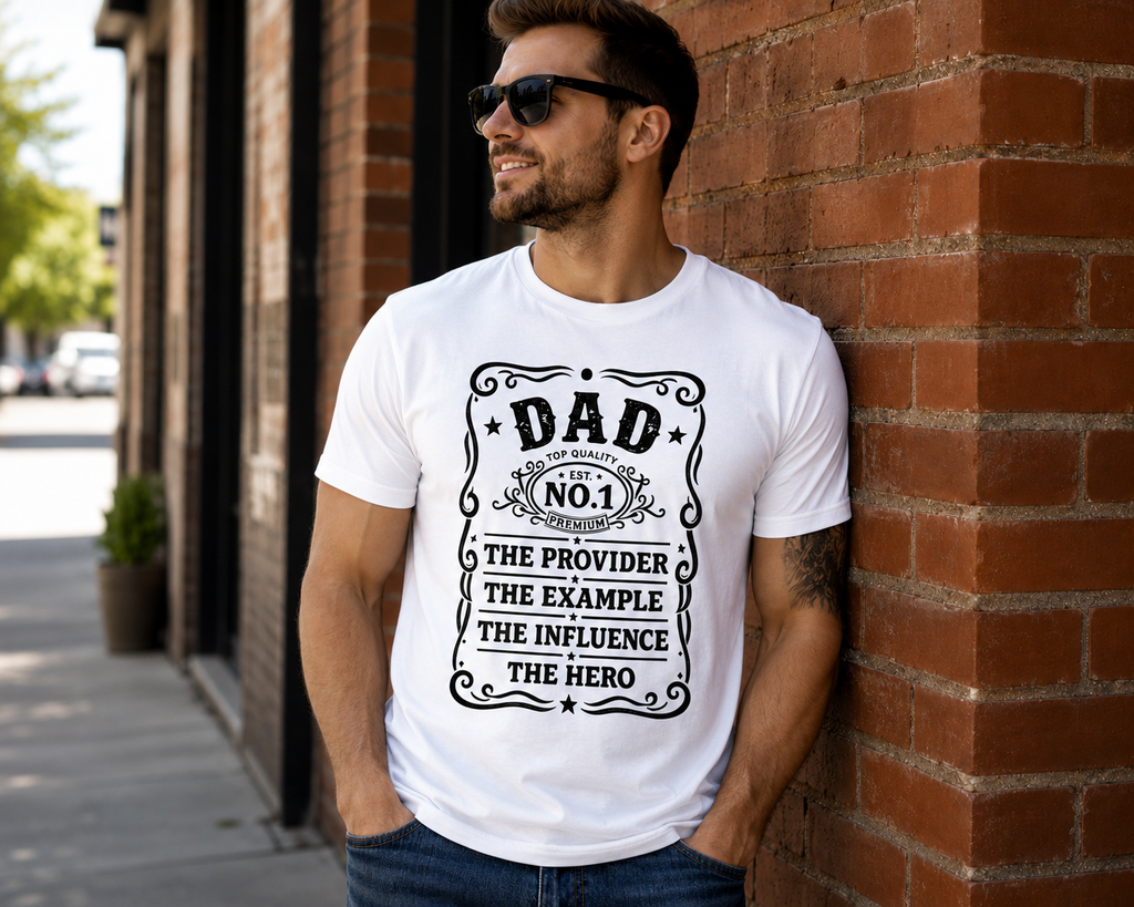 Dad The Provider Vinyl T-Shirt | Father Appreciation Vintage Tee